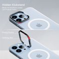 thumbnail image 5 of Étui Compatible avec iPhone 13 Pro Max pour MagSafe, Protecteur d'Objectif de Caméra Rigide Support de Téléphone Mat Clair PC+TPU Protection Antichoc Accessoires (13 Pro Max, Blanc), 5 of 5