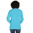 thumbnail image 3 of Hanes Pocket T-Shirt Long Sleeve Unisex Garment Dyed Tee Crewneck Cotton, 3 of 4