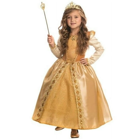 Majestic Golden Princess Costume, Large - Age 12 to 14
