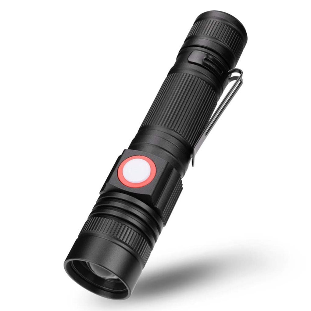 Mini Waterproof Led Rechargeable Flashlight Torch Super Bright Light BatterBPR1 
