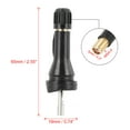 thumbnail image 2 of 4pcs Tire Pressure Sensor Rubber Valve Stem Accessories Straight Mouth Black for Nissan, 2 of 5
