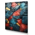 thumbnail image 2 of Designart "Marble Elegance in Blue and Red II" Abstract Canvas Wall Art - Modern Blue Abstract Marble Living Room Canvas Art, 2 of 6