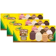Crayola Colors of the World Project Paint, 2oz Jars, 10 Per Pack, 3 Packs