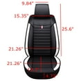 thumbnail image 3 of Eluto 1 Piece Front Car Seat Cover PU Leather, Breathable Car Seat Cushion Waterproof Pad for Sedan SUV Pickup Van, 3 of 8