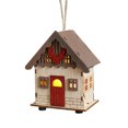 thumbnail image 2 of Christmas Cabin Ornaments Christmas Decorations Luminous Wooden Cabin LED Wooden Christmas Cabin Desktop Ornaments, 2 of 6