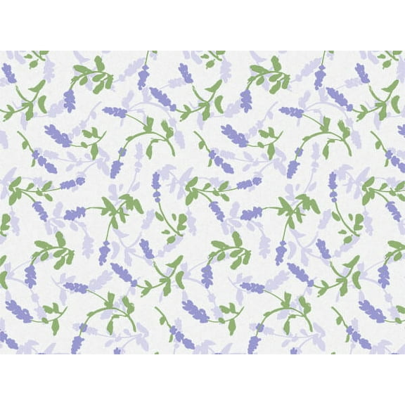 Pack Of 120, Lavender Field Recycled Floral Tissue Prints Paper 20" X 30" Sheets Made In USA