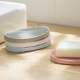 thumbnail image 5 of Jabonera de silicona: bandeja organizadora ecológica, fácil de limpiar, para baño y fregadero de cocina, juego de 2, 5 of 5