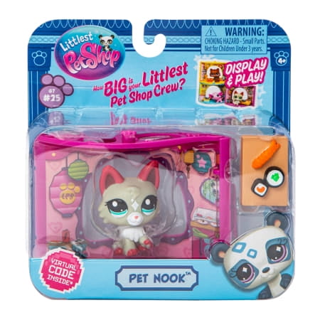 Littlest Pet Shop Pet Nook Cat Figure (Tokyo Sushi Cafe, with Virtual Code)