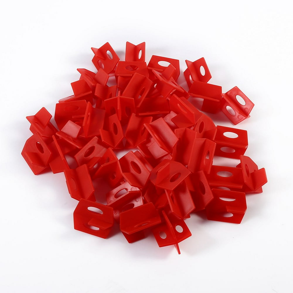 3 16 Tile Leveling System Tebru 50Pcs 1/16'' Tile Leveling System Red 3 Side Spacer Cross And T