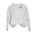 thumbnail image 4 of FDGIU ‌Valentine's Day Shirt Women, Heart Print Long Sleeve T-Shirt with Crew Neck for Valentine's Outfit & Casual Wear, 4 of 6