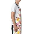 thumbnail image 3 of Picia Butterflies and Roses Waterproof Apron for Unisex Adult - Adjustable Bib Apron with Pockets, Ideal for Cooking, Gardening, Painting, and Household Chores, 3 of 9