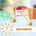 thumbnail image 3 of 15pcs Miniature Harp Instrument Christmas Tree Ornament Mini Harp Model Pendant for Xmas Music Party Home Decor Musical Instrument Ornaments, 3 of 8