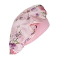 thumbnail image 3 of Gorro de para mujer, elástica, para dormir, cabello natural, cabello Rosado Yuyangstore Gorra de capó floral satinado, 3 of 6