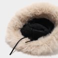 thumbnail image 4 of Winter Faux Fur Bucket Hat Unisex Thick Warm Plush Fisherman Cap Fluffy Cold Weather Hat for Outdoor Daily Wear, 4 of 6