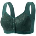 thumbnail image 4 of Sakmal Side Smoothing Bras for Women Bralette Front Closure Green Push Up Compression Womens T-Shirt Bras L, 4 of 4