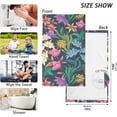thumbnail image 2 of Hand Towels Colorful Flower Background Patterned 2 PCS, Cotton Bath Towel for Drying Face Hands Body Decorative Water Absorbent Lightweight Towels for Bathroom Ktichen Travel Gym, 16"x28", 2 of 6