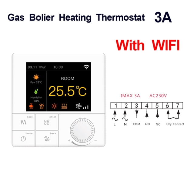 Smart Wifi Thermostat Water Temperature Controller Electric Floor Gas Boiler Compatible With Tuya APP ,Easy to Install
