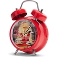 thumbnail image 6 of Joy The Cat Don't Do Perky Bright Red 6 x 5 Metal Wacky Waker Alarm Clock, 6 of 6