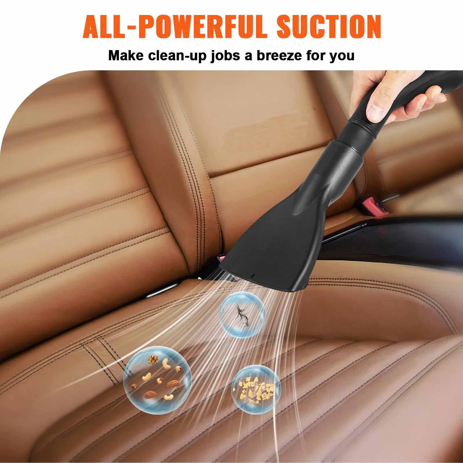 Wet Dry Vac 2.6 Gallon 3 in 1 Portable Shop Vacuum with Blowing Function, Attachments Storage, Perfect for Cleaning Floor, Upholstery, Gap, Car