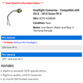 thumbnail image 2 of Headlight Connector - Compatible with 2013 - 2015 Scion FR-S 2014, 2 of 2