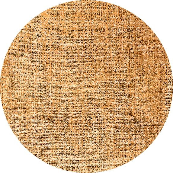 Ahgly Company Indoor Round Oriental Orange Industrial Area Rugs, 7' Round