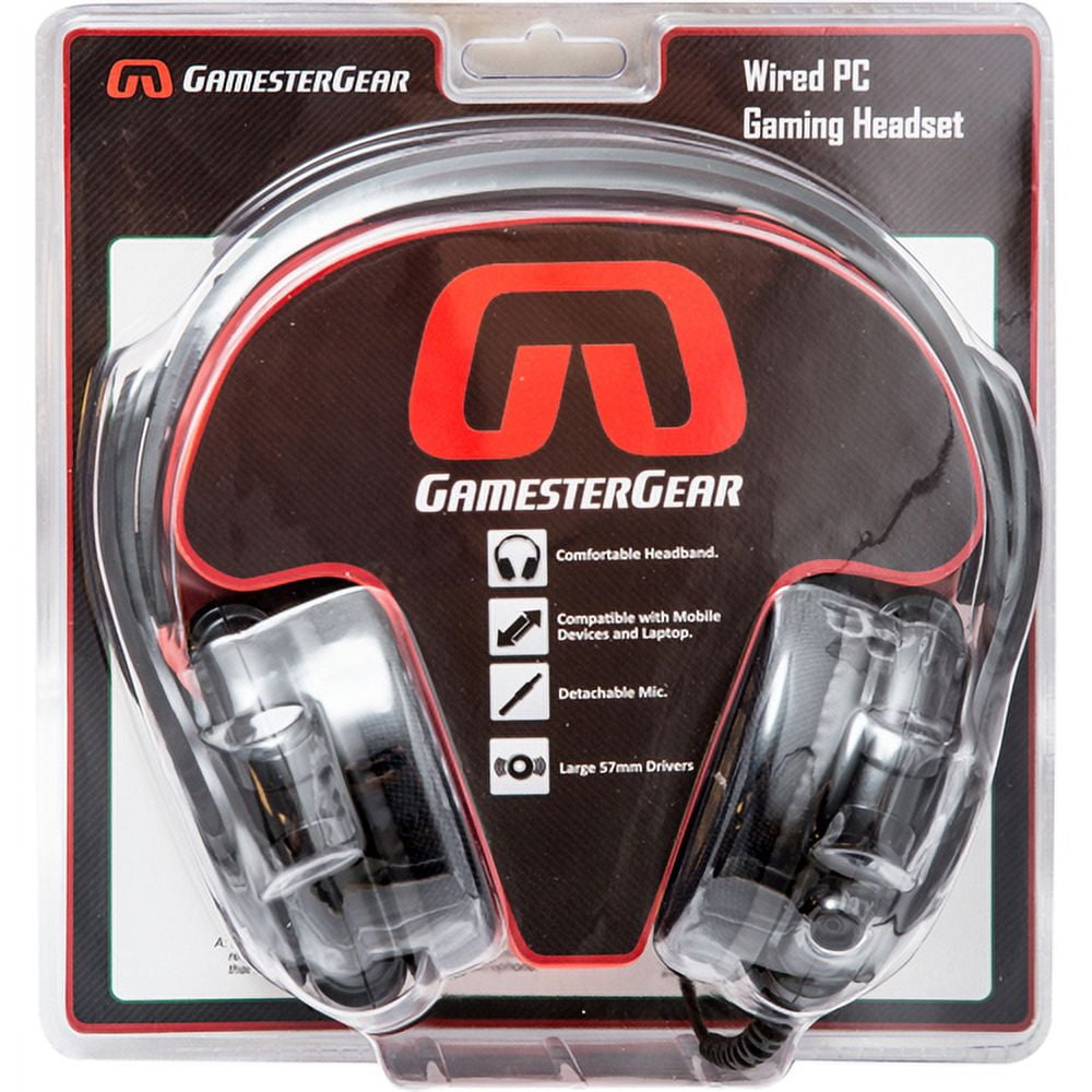 GamesterGear Cruiser PC200-I 2.0 Stereo Online Gaming Headset w/mic Black