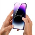 thumbnail image 6 of ELEHOLD for iPhone 15 Pro Full Body Case,Double Sided with Built-in Tempered Glass Screen Protector Metal Frame Plating PC Back Panel Shockproof Rugged Case for iPhone 15 Pro,Purple, 6 of 7
