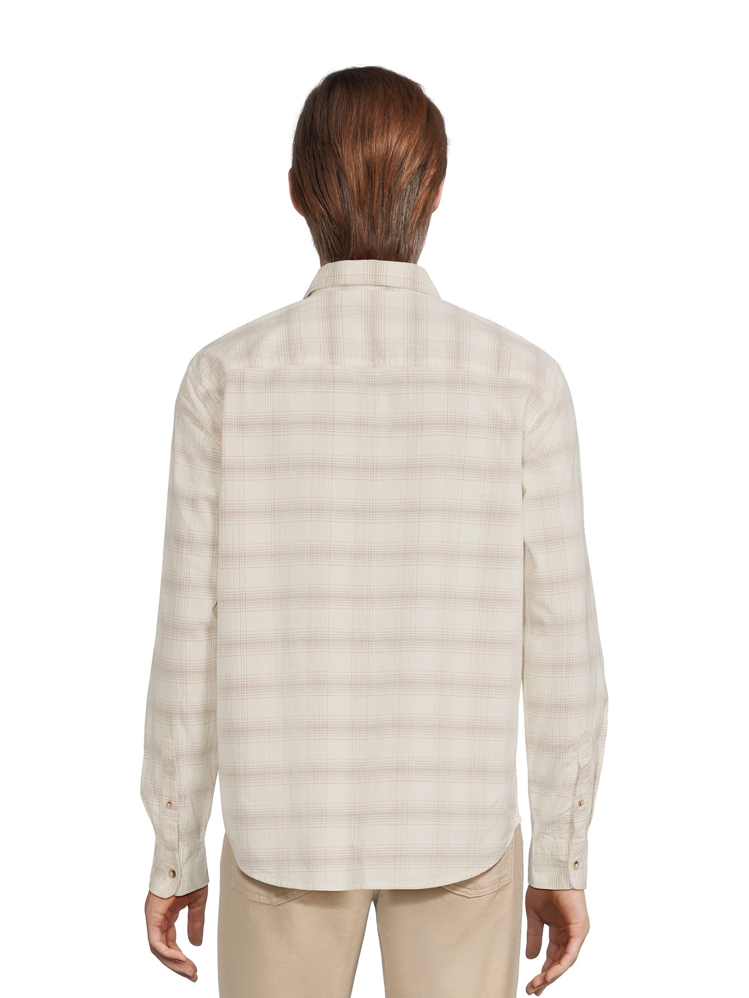 George Men's Corduroy Shirt with Long Sleeves, Sizes S-3XL