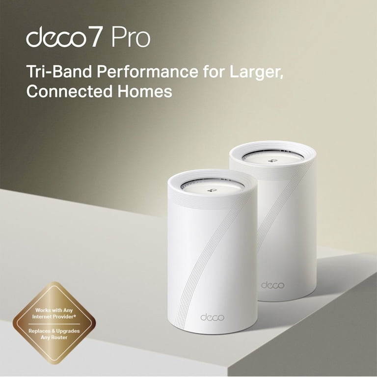 TP-Link Deco Pro WB22000 Tri-Band Wi-Fi 7 Whole Home Mesh Router