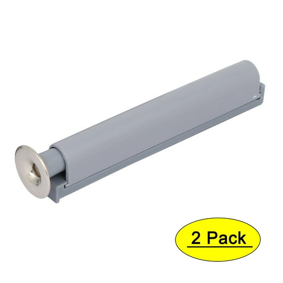 Unique Bargains Kitchen Furniture Cupboard Door Push Press Open Catch Touch Latch Gray 2Pcs