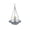 Gray, variant on Large Humming Birds Baths Fountains, Solar Cascade Hanging Bird Bath Fountain, Outdoor Hanging Bird Bath with Solar Fountain, with Solars Pump & Glass Bowl, for Gardens, Outdoor