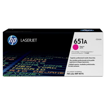 HP 651A Magenta Original LaserJet Toner Cartridge, ~16,000 pages, CE343A
