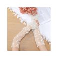 thumbnail image 5 of INSPIRE CHIC Women's Long Polka Point Bowknot Lace Pleated Gloves Fashion Fingerness Arm Sleeves for Female Vintage Opera Dance Party White1, 5 of 6