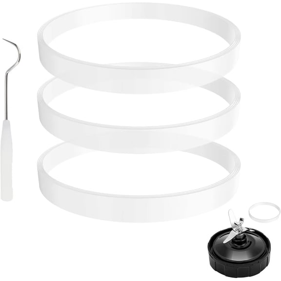 3 Pack Rubber Gaskets Replacement Seal for Nutri Ninja Blender, Auto-iQ Pro Extractor CT680 BL456-30 BL480 BL681A BL682, Durable Rubber Material, Secure Leak-proof Fit, Easy Installation