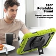 thumbnail image 4 of XYX For Lenovo Tab M8 4th Gen Case 8 inch 2024/2023, 360 Rotating Shockproof Cover with Stand, Screen Protector, Shoulder Strap, Lime, 4 of 7