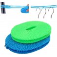thumbnail image 2 of 2 Pcs 5 M Color Non-Slip Clothes Line 201 Stainless Steel Hooks Windproof Wearproof Fixed Rope Household Rope, 2 of 8