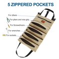 thumbnail image 3 of Roll Up Tool Bag Multifunction Wrenches Screwdriver Storage Pouch Tools Organizers Case, 3 of 7