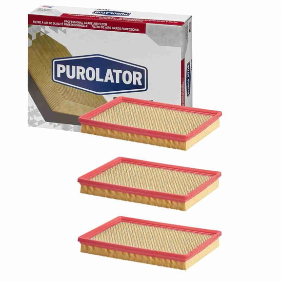 3 pc Purolator TECH TA35560 Air Filters for 05019002AA 05037615AA 22843 2843 32843 33-2295 42843 5019002AA 5037615AA 61942843 62843 87843 A3089C A3904 AE9838 AF1298 AF3904 AF5560 ALA-8526 BA5560