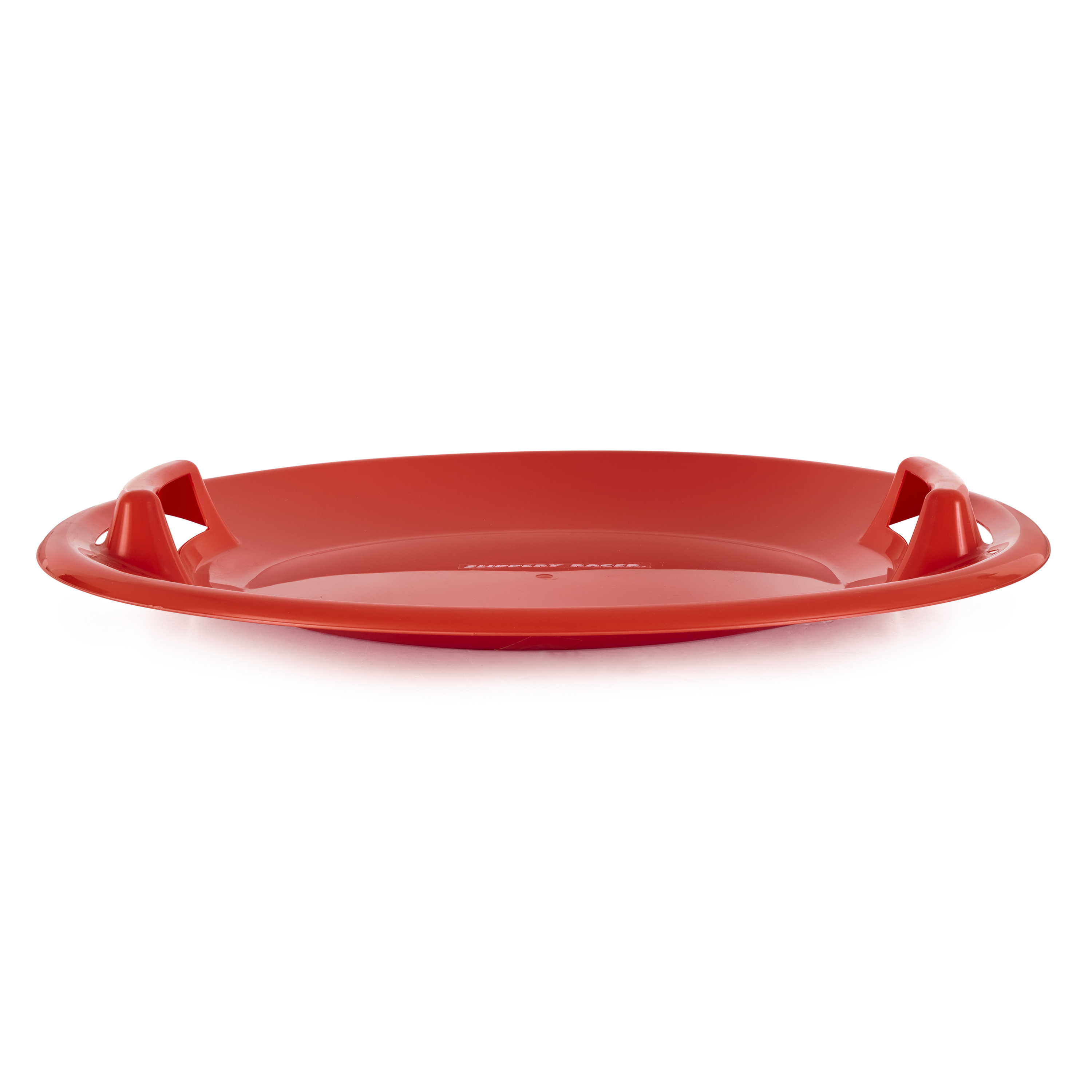 Slippery Racer Downhill Pro Adults and Kids Plastic Saucer Disc Snow Sled, Red - image 3 of 7