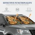 thumbnail image 4 of Wukai Antique Map Adventure Scene Car Front Windshield Sun Shade,Sun Visor Shield Block Automotive Interior Protector Blocks UV Rays-Medium, 4 of 6