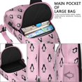 thumbnail image 3 of Emperor Penguin Cartoon Pattern Sling Backpack, Lightweight Crossbody Daypack with Snowflake and Winter Animal Print, Cute Penguin Design Anti-theft Travel Bag for Students, Travelers, Gym, Outdoor, 3 of 6