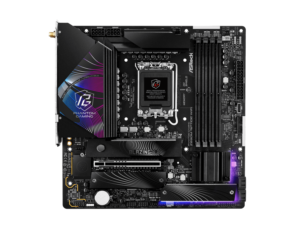 ASRock Z890M Riptide WiFi LGA 1851 Intel Z890 SATA 6Gb/s Micro ATX Motherboard