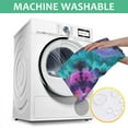 thumbnail image 6 of Colorful Tie Dye Mandala Pattern Square Tablecloth,Waterproof Square Table Cover,Wipeable Spillproof Washable Table Cover for Home Kitchen Party Decor 60"x60"(152x152cm), 6 of 6