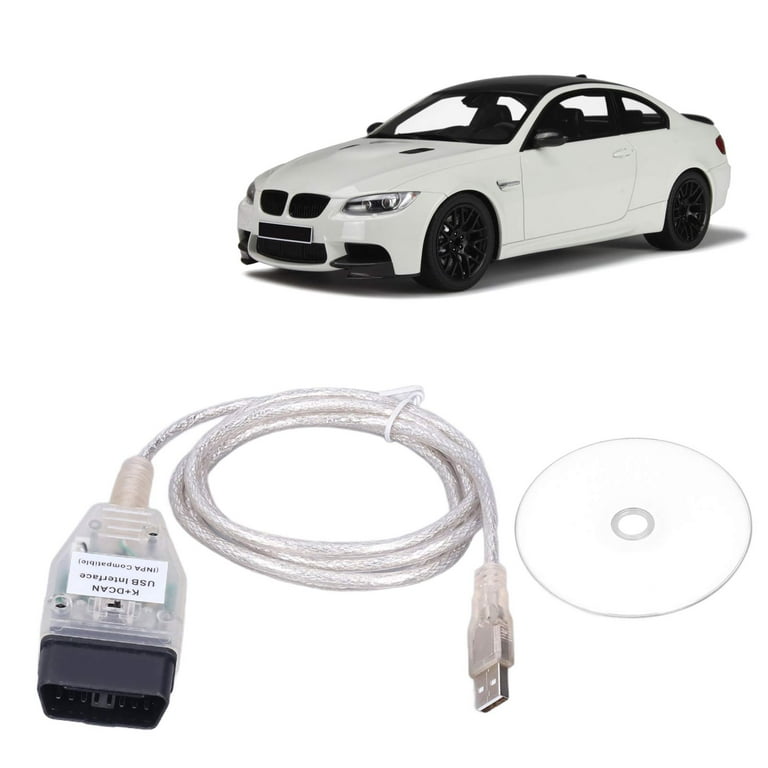 Namvo K+Dcan Cavo USB con interruttore per strumento diagnostico del telaio serie E, cavo OBD2, funzioni di lettura e reset compatibili, colore: blu