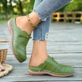 thumbnail image 2 of Clogs for Women 2026 Summer Comfortable Wedge Sandals Breathable Hollow Out Closed Toe Slip On Slippers with Arch Support Green Size 7, 2 of 7
