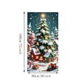 thumbnail image 7 of Christmas Door Cover, 72 x 36 Inch Christmas Decorations for Front Door, Green, 7 of 7