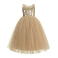 thumbnail image 2 of Ekidsbridal Girl Flower Girl Dresses - A-line Sequins Straps with Pre-tied Bow 177-A (Size: 2-12), 2 of 3
