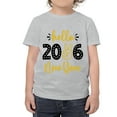 thumbnail image 5 of 2026 Happy New Year T-Shirt 𝓴𝓲𝓭𝓼 Gray T-Shirt With Gold Glitter Design, Festive Party Tee For New Year Celebration, Casual Holiday Top For 𝓴𝓲𝓭𝓼 90cm, 5 of 7