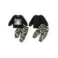 thumbnail image 2 of Loicainy Baby Toddler Boy Girl Halloween Outfits 6 12 18 24 Months 2T 3T 4T Ghost Print Crew Neck Sweatshirt and Pants Clothes Set, 2 of 9