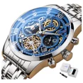 thumbnail image 1 of Reloj pulsera Skmei 7039 color plateado - fondo azul/negro, 1 of 8